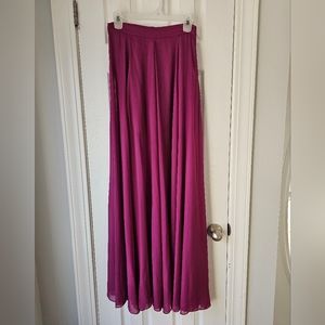 Elegant Purple Women's Chiffon Skirt